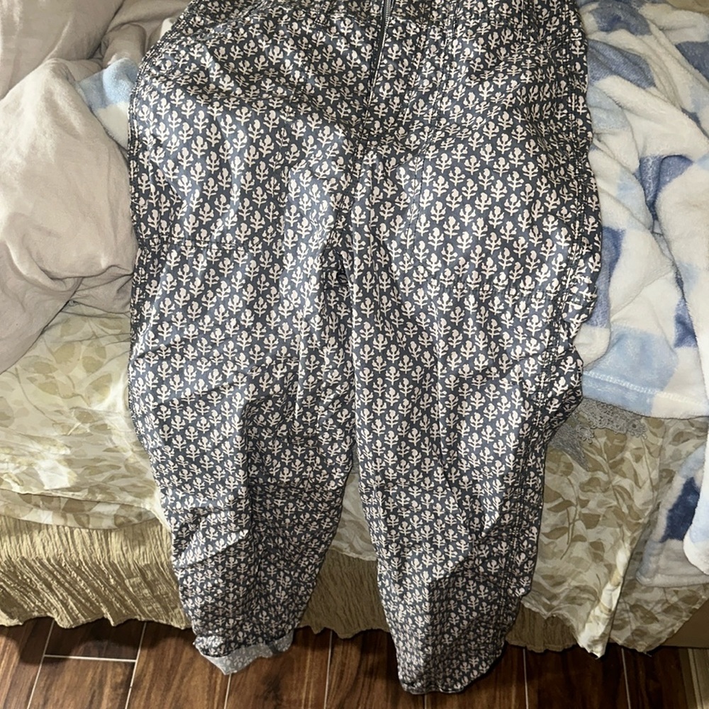 UO Camille printed overalls jumpsuit